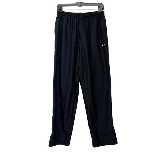 Nike Men's Jogger Pants Size Large Black/White Elastic Waist Athletic Sweatpants - Picture 1 of 12